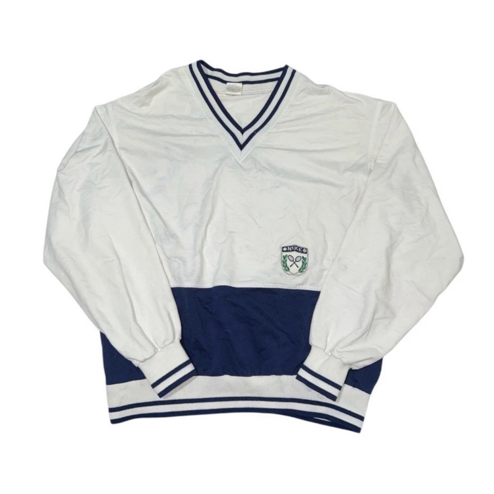 Nike Challenge Court John Mcenroe V Neck Tennis Sweater Size XL